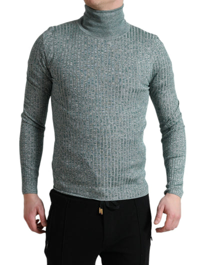 Dolce &amp; Gabbana Grønn Polyester Høyhalset Genser