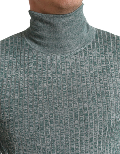 Dolce &amp; Gabbana Grønn Polyester Høyhalset Genser