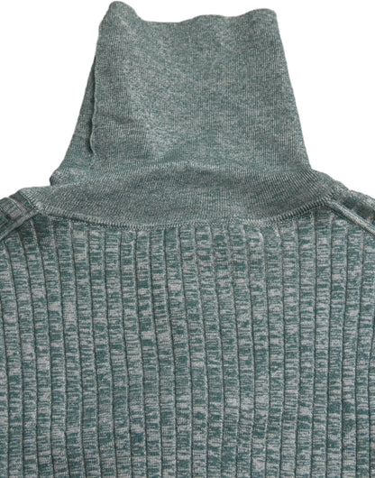 Dolce &amp; Gabbana Grønn Polyester Høyhalset Genser