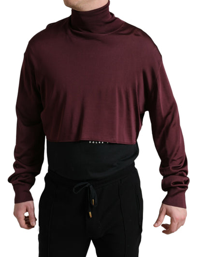 Dolce &amp; Gabbana Rödbrun Viskos Polotröja