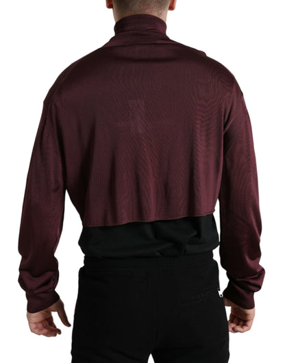 Dolce &amp; Gabbana Rödbrun Viskos Polotröja