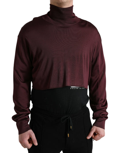 Dolce &amp; Gabbana Rödbrun Viskos Polotröja