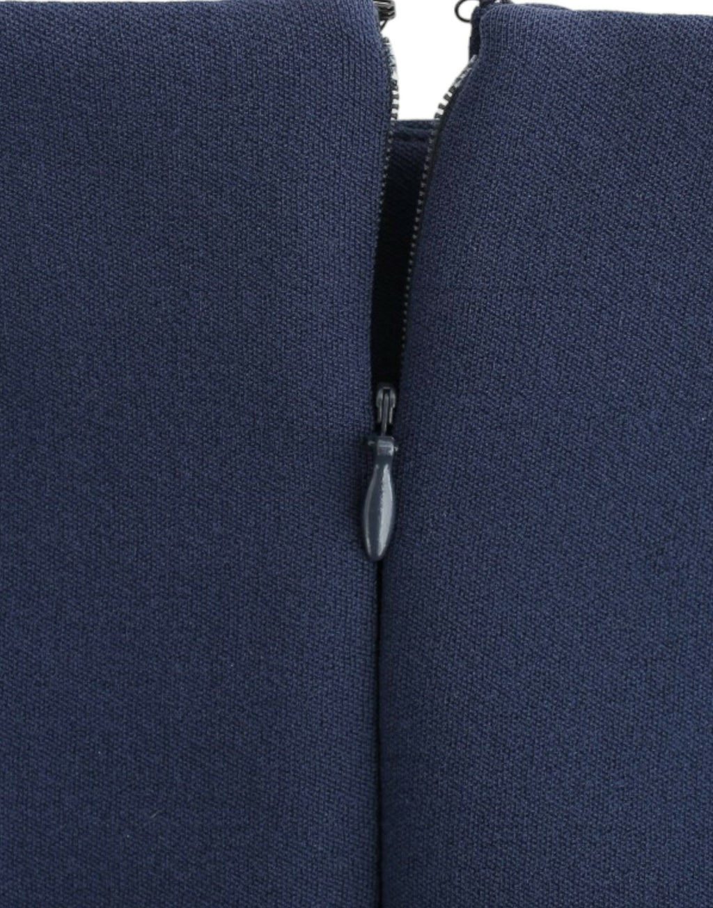 Blått nylon miniskjørt