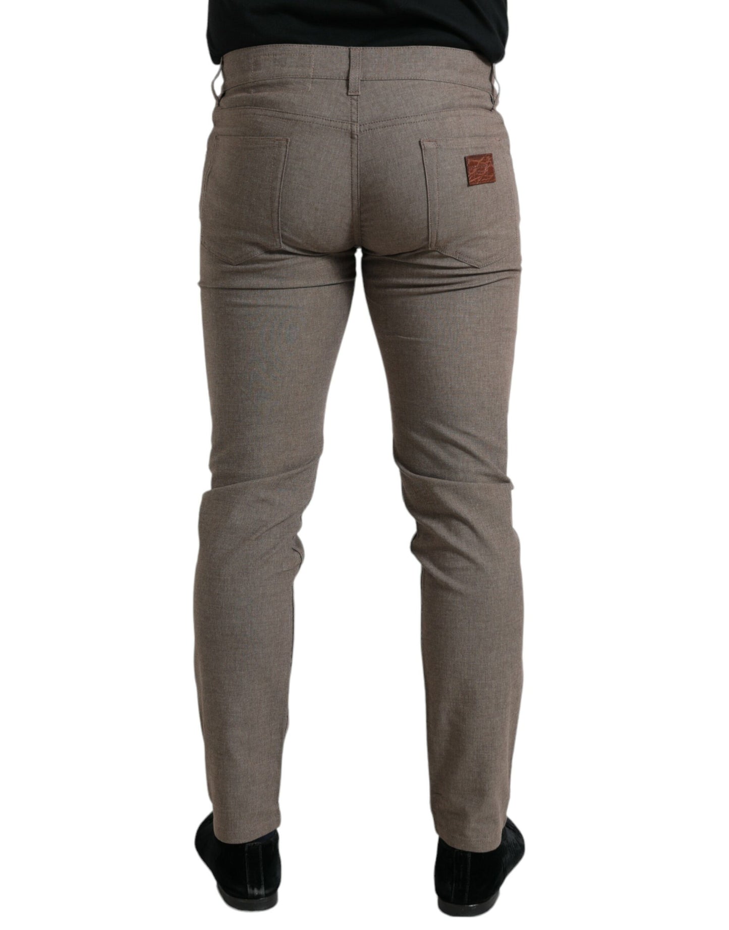 Dolce &amp; Gabbana Bruna Bomullsstretchiga Skinny Herrbyxor