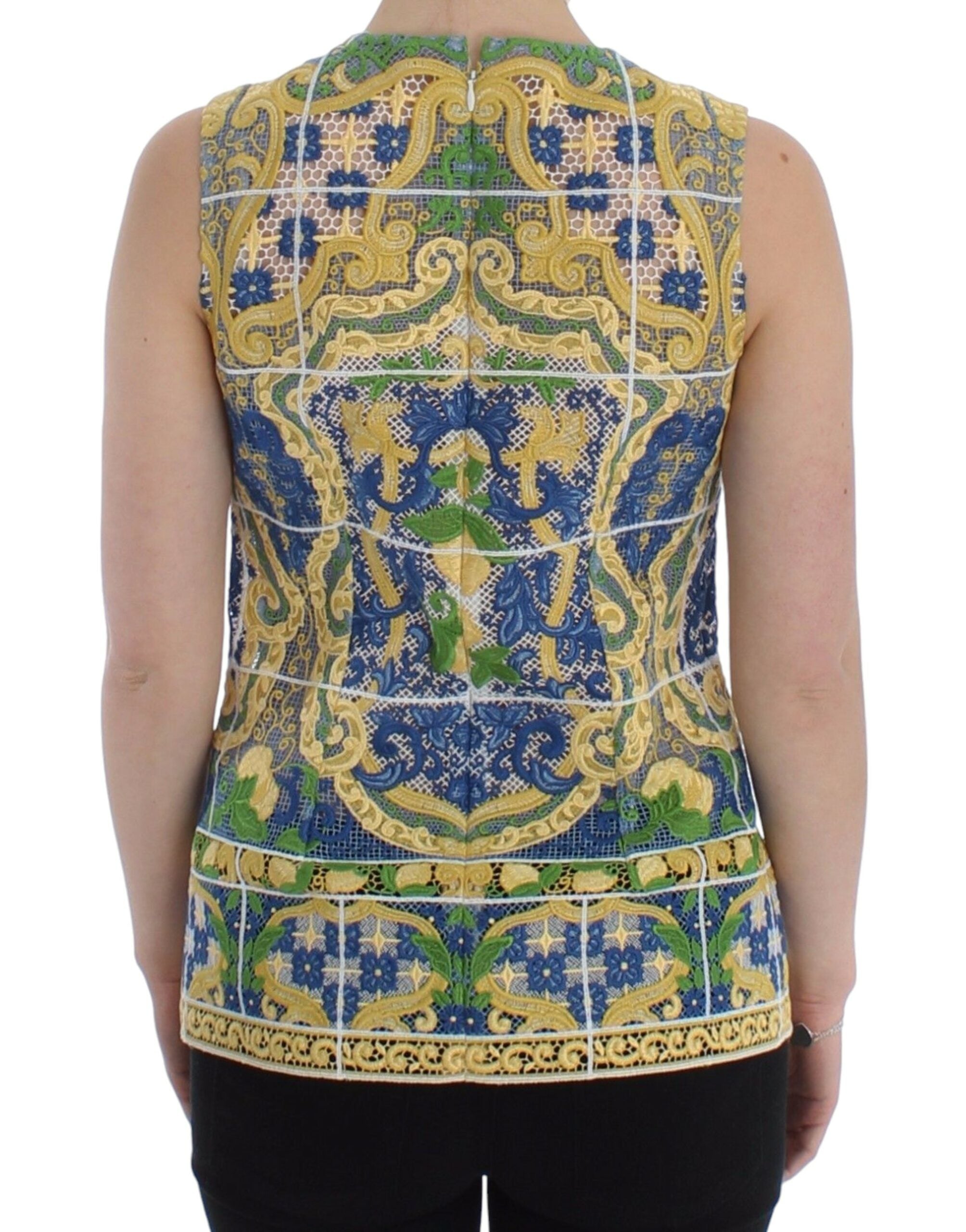 Flerfärgad Majolica Broderad Tröja