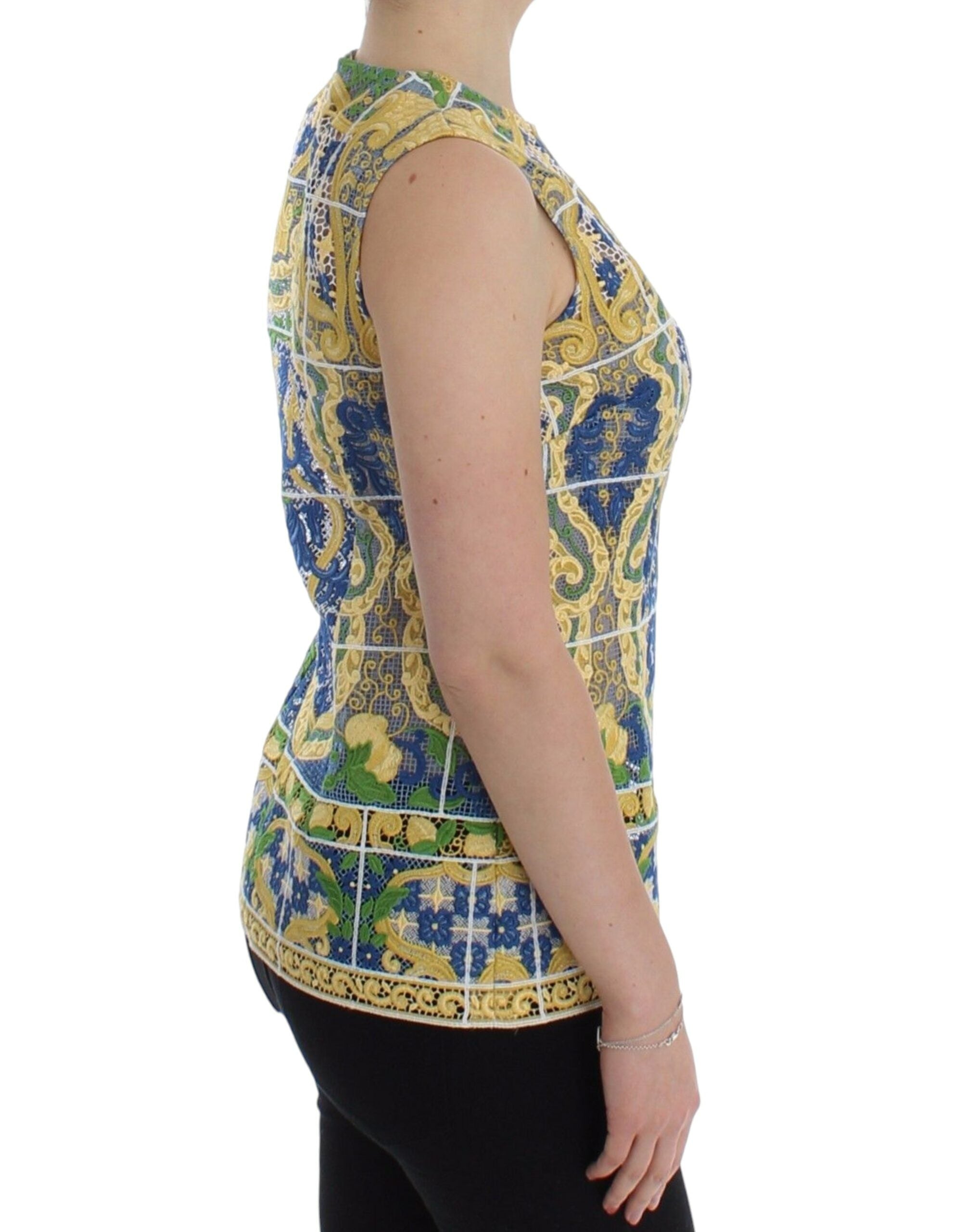 Flerfärgad Majolica Broderad Tröja