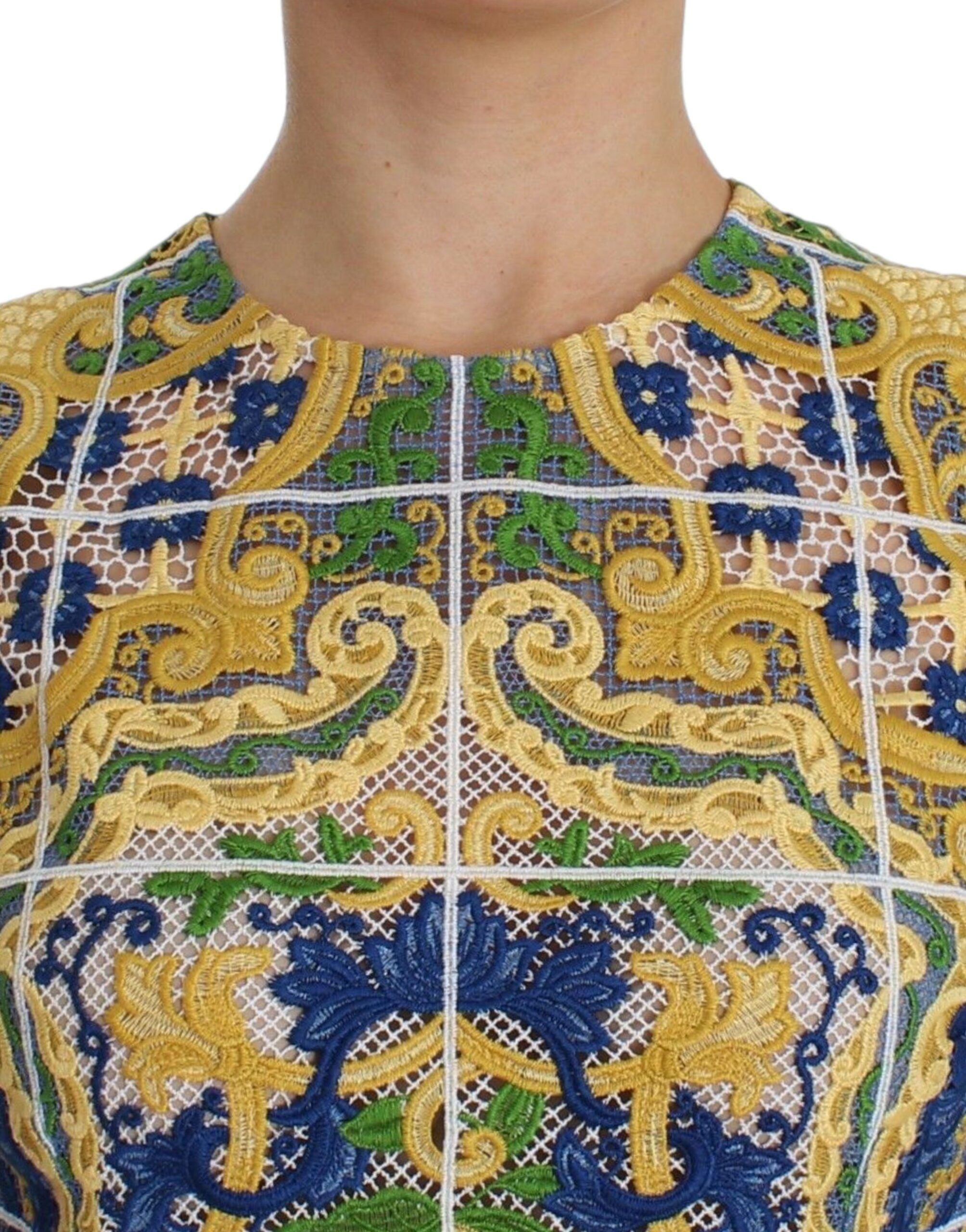 Flerfärgad Majolica Broderad Tröja