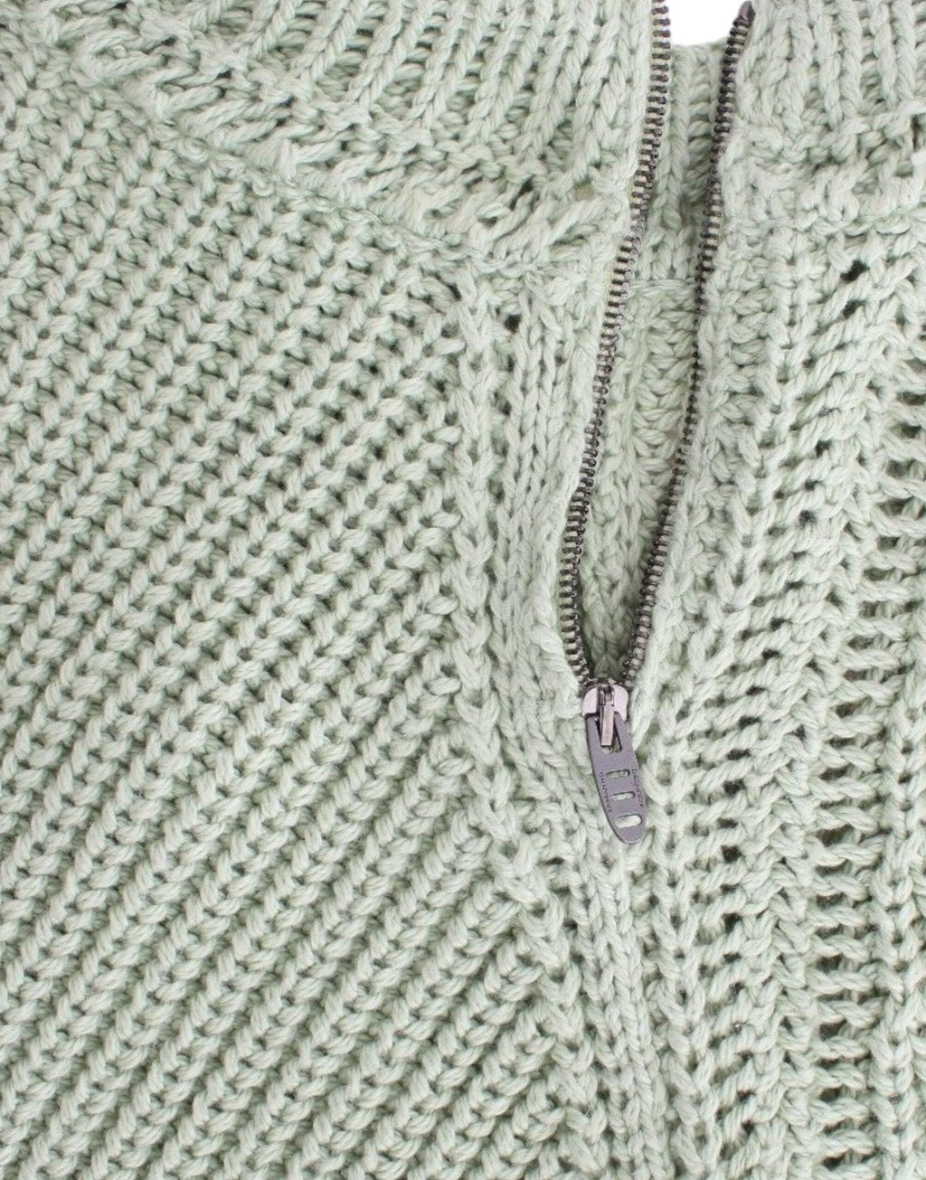 Grön Beskuren Stickad Tröja Stickad Jumper