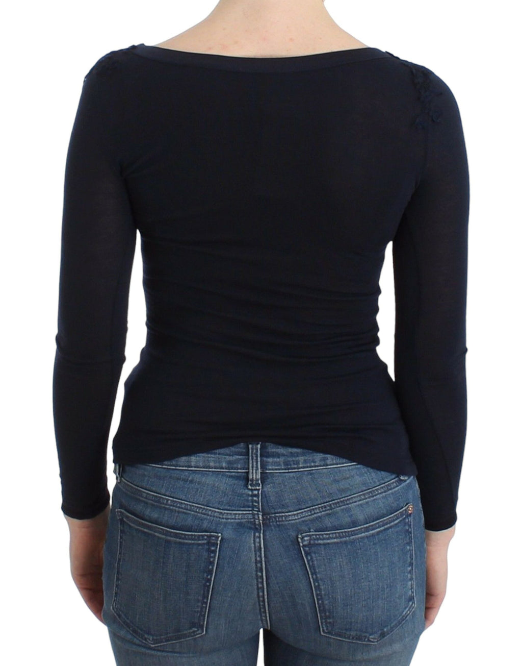 Lingerie Blå Toppblus Tröja Spets Rayon
