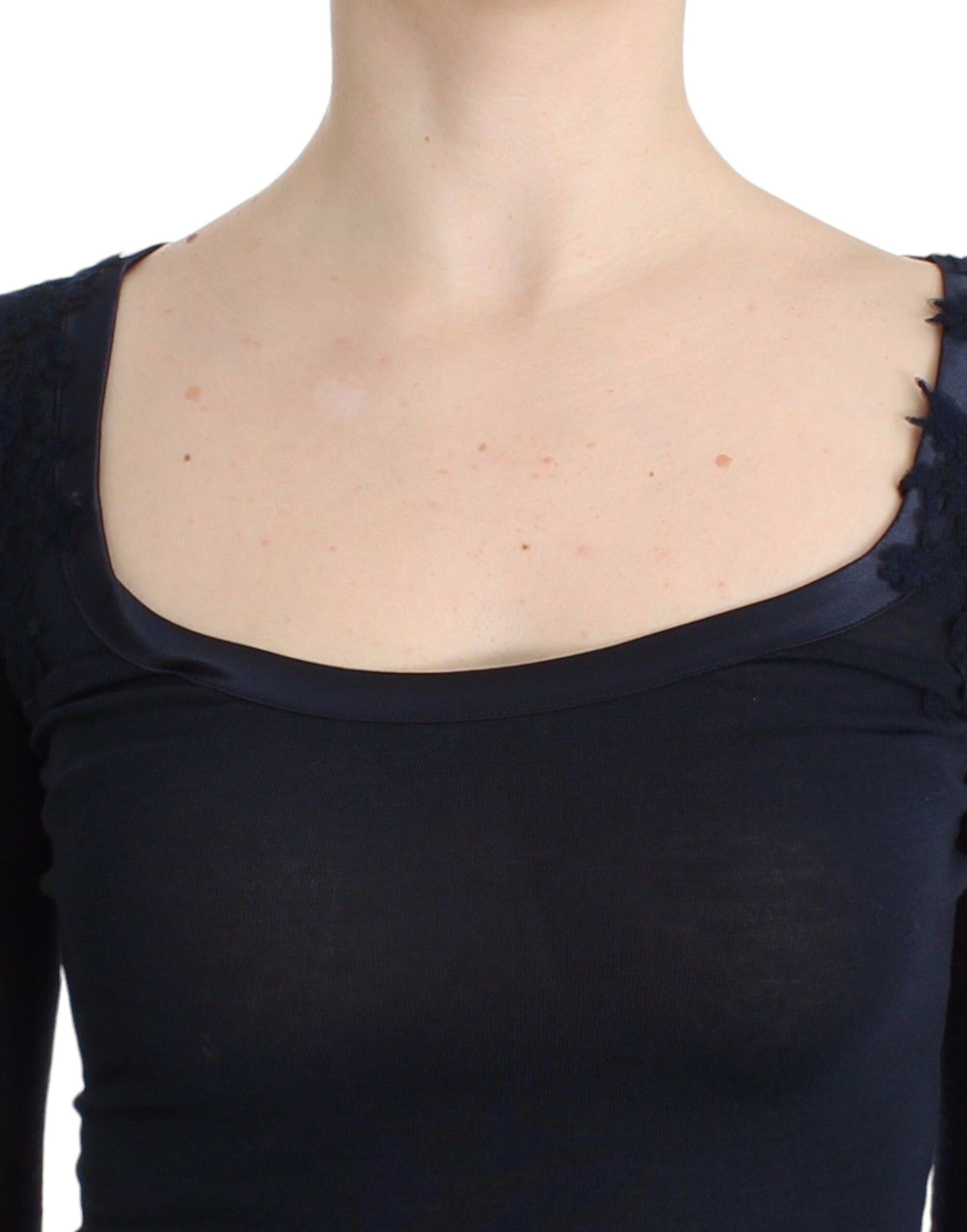Lingerie Blå Toppblus Tröja Spets Rayon