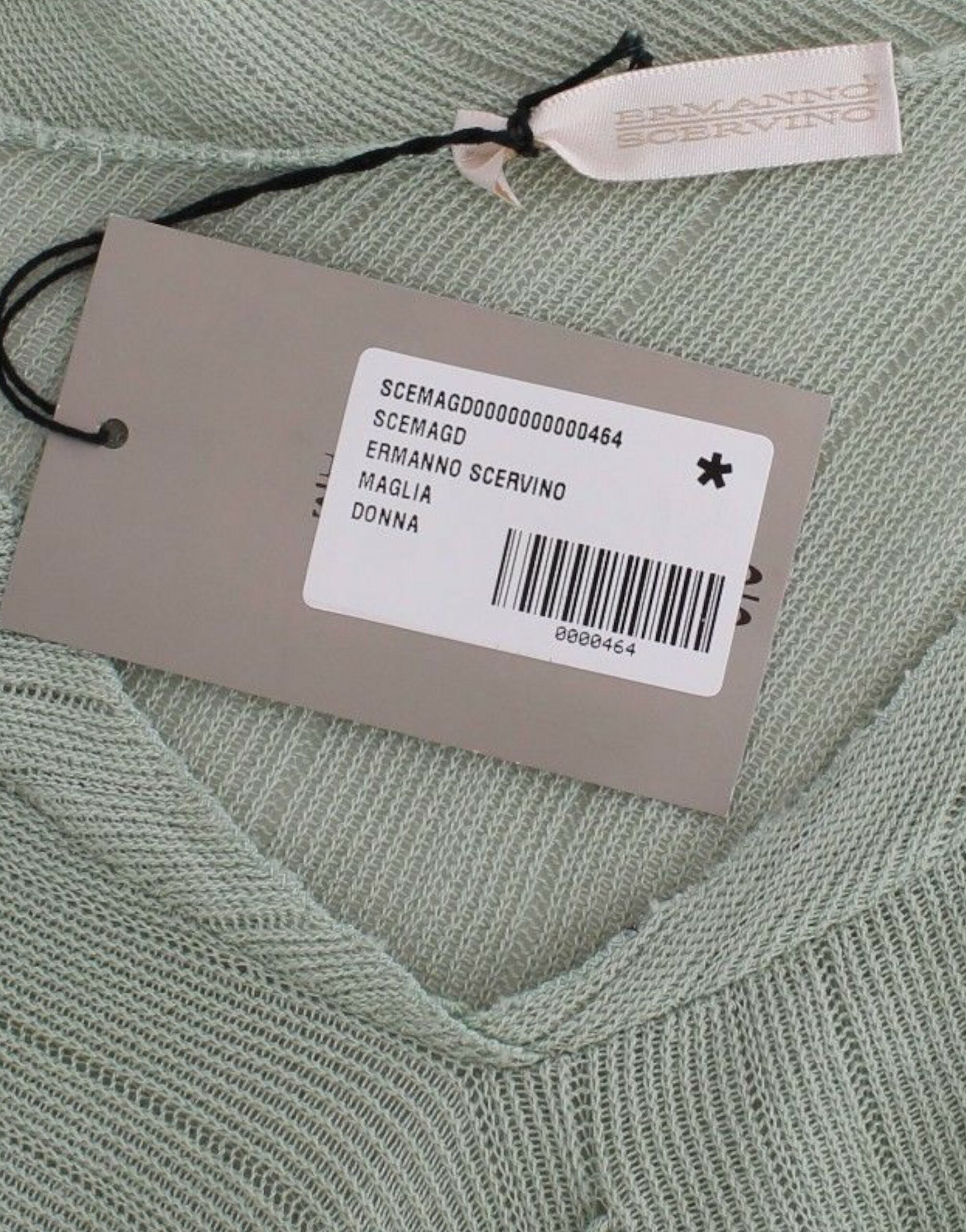 Grön lätt stickad tröja med blus