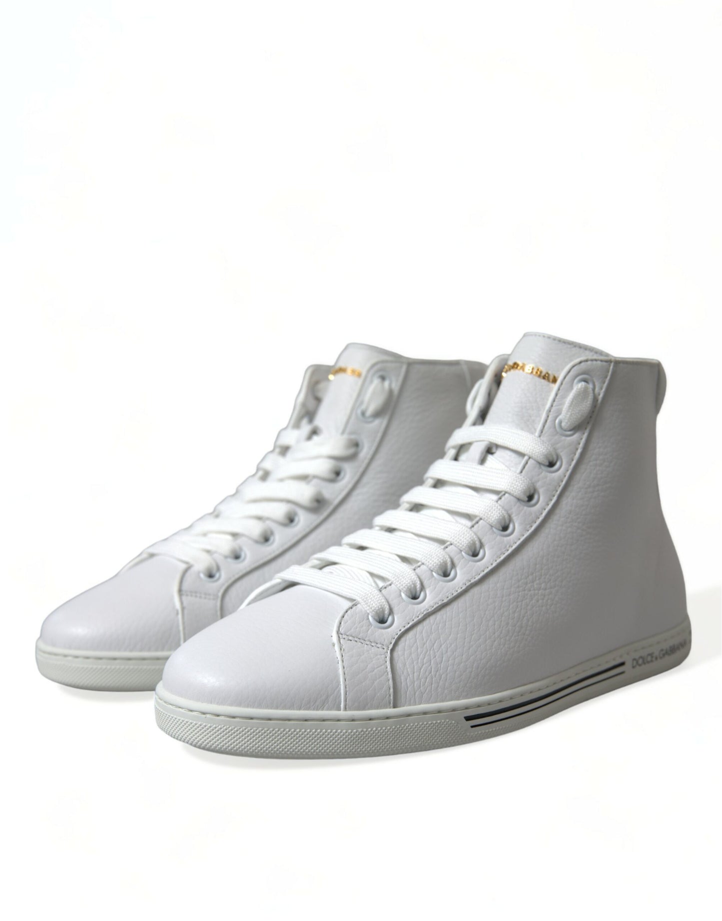 Dolce &amp; Gabbana Hvite Saint Tropez Høye Sneakers Herresko