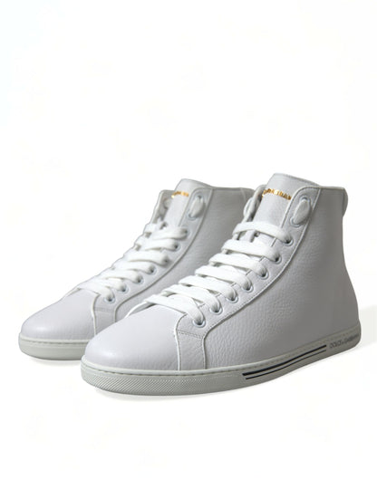 Dolce &amp; Gabbana Hvite Saint Tropez Høye Sneakers Herresko
