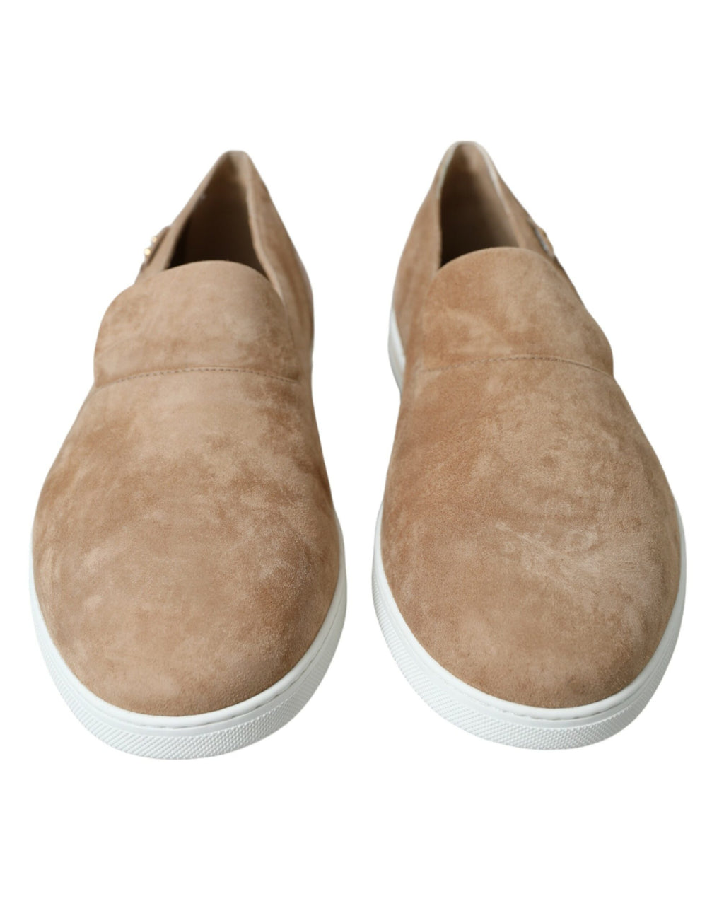 Beige mocka Caiman herrloafers tofflor skor