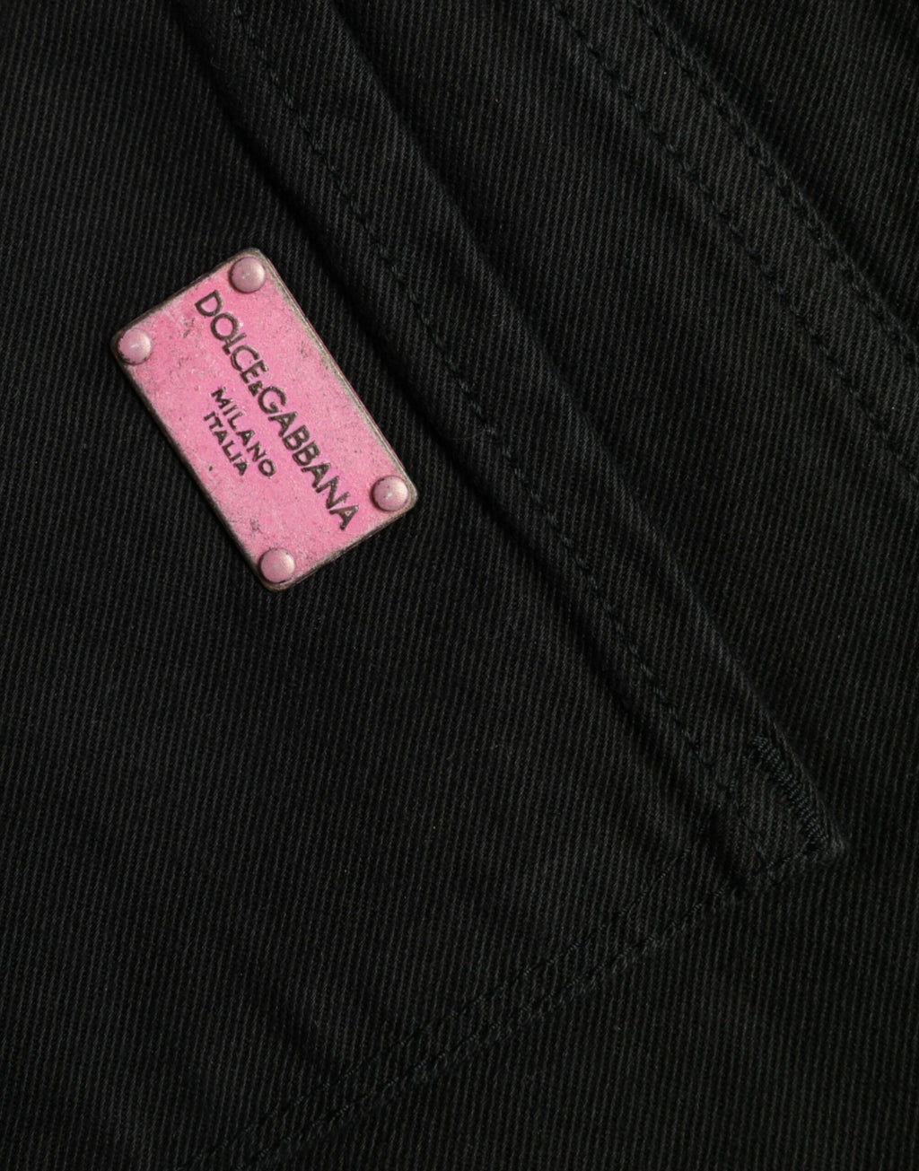 Svarta skinny jeans med medelhög midja i bomull
