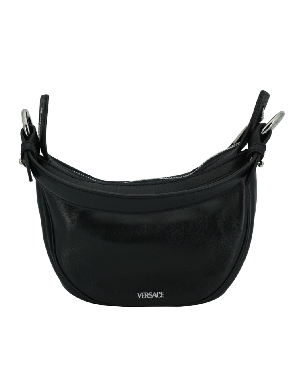 Elegant svart mini-hobo-axelväska
