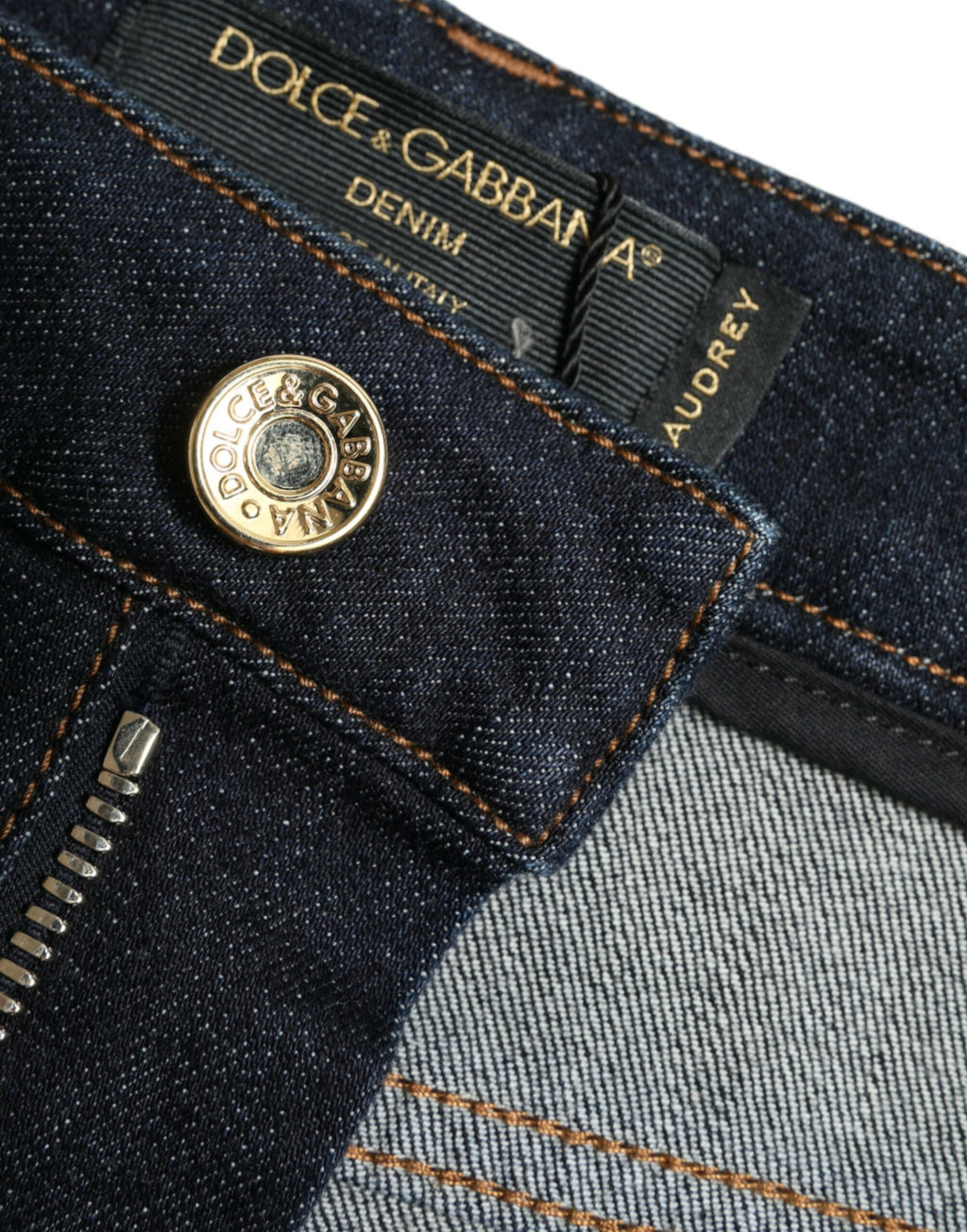 Blå skinny jeans i bomull med stretch