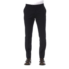 Trussardi Black Virgin Wool Men's Trouser