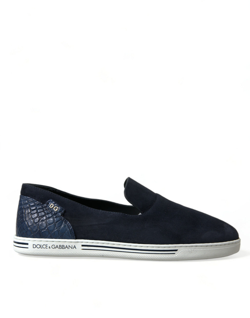 Blå mocka Caiman Loafers Saint Tropez Skor