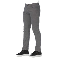 Trussardi Jeans Gray Cotton Men's Pants
