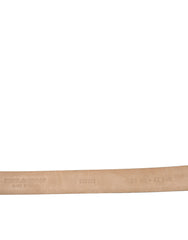 Dolce & Gabbana Dark Brown Leather Silver Metal Buckle Belt