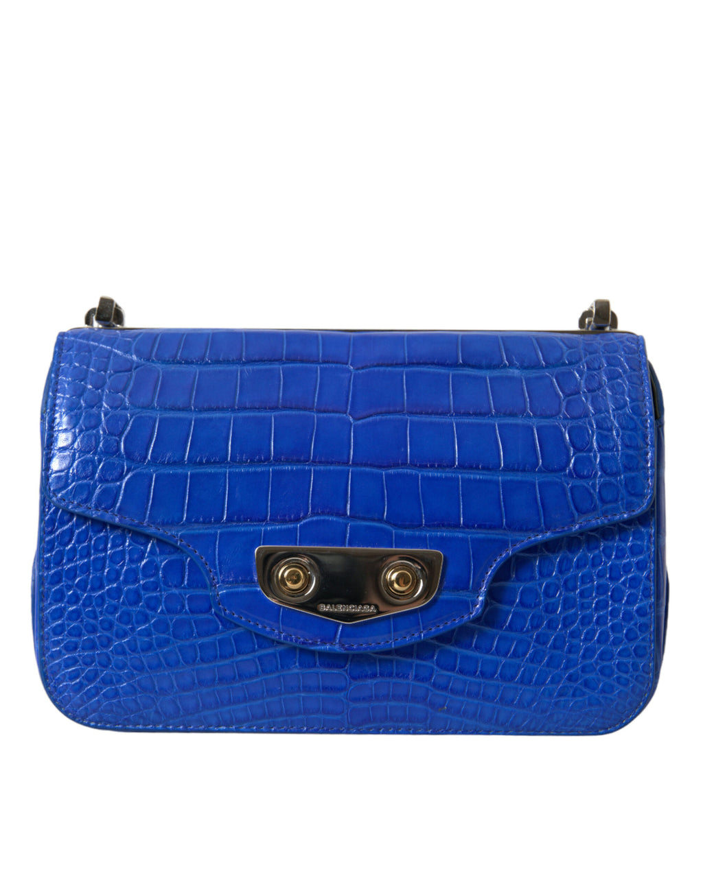 Blå exotisk läder Neo Classic Purse Axelväska