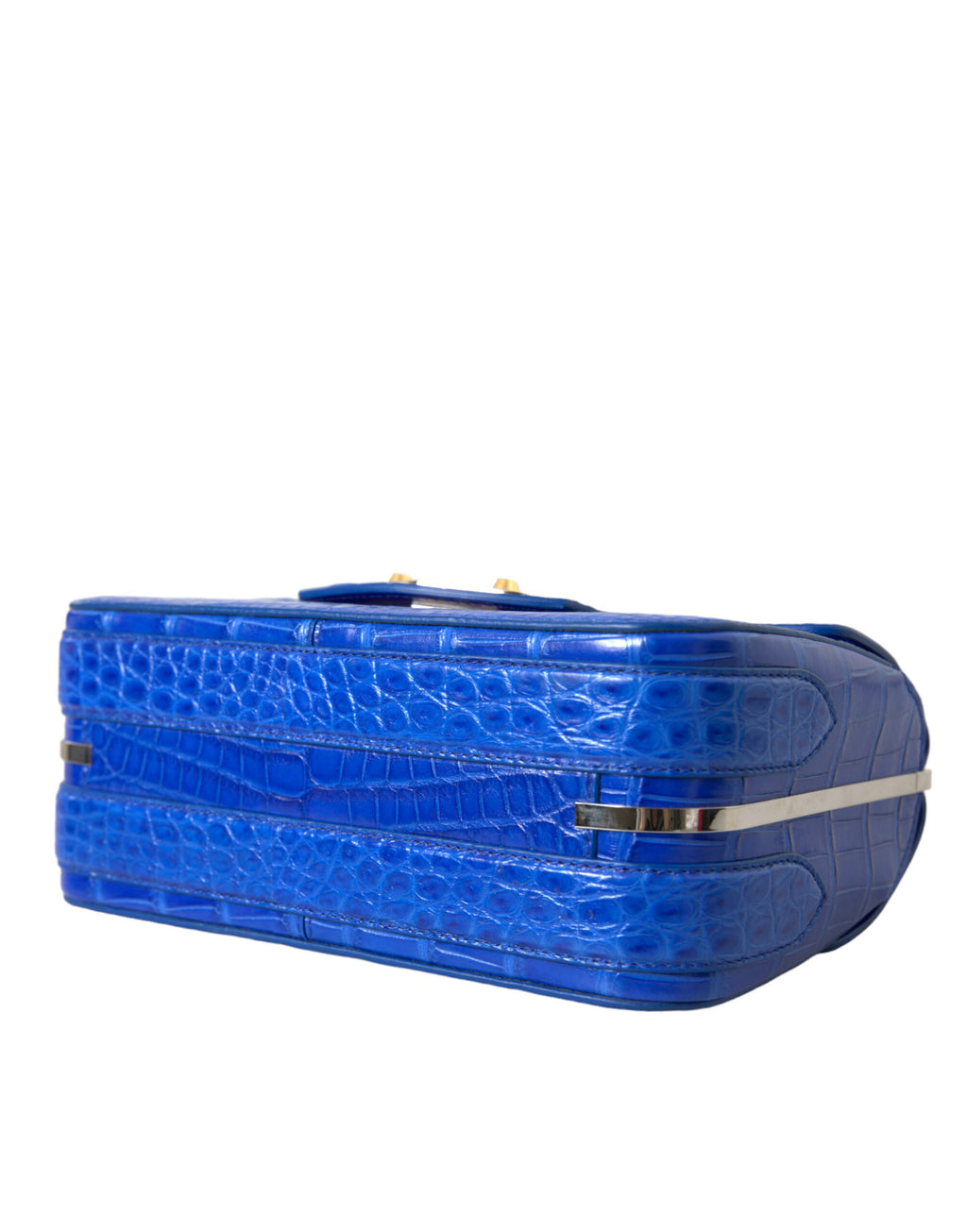 Blå exotisk läder Neo Classic Purse Axelväska