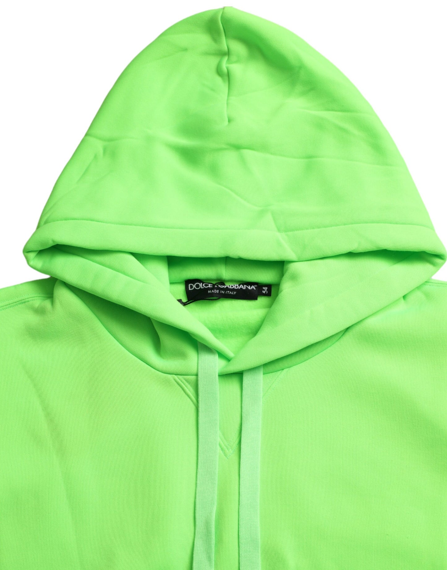 Dolce &amp; Gabbana Neongrønn Hettegenser med Pullover