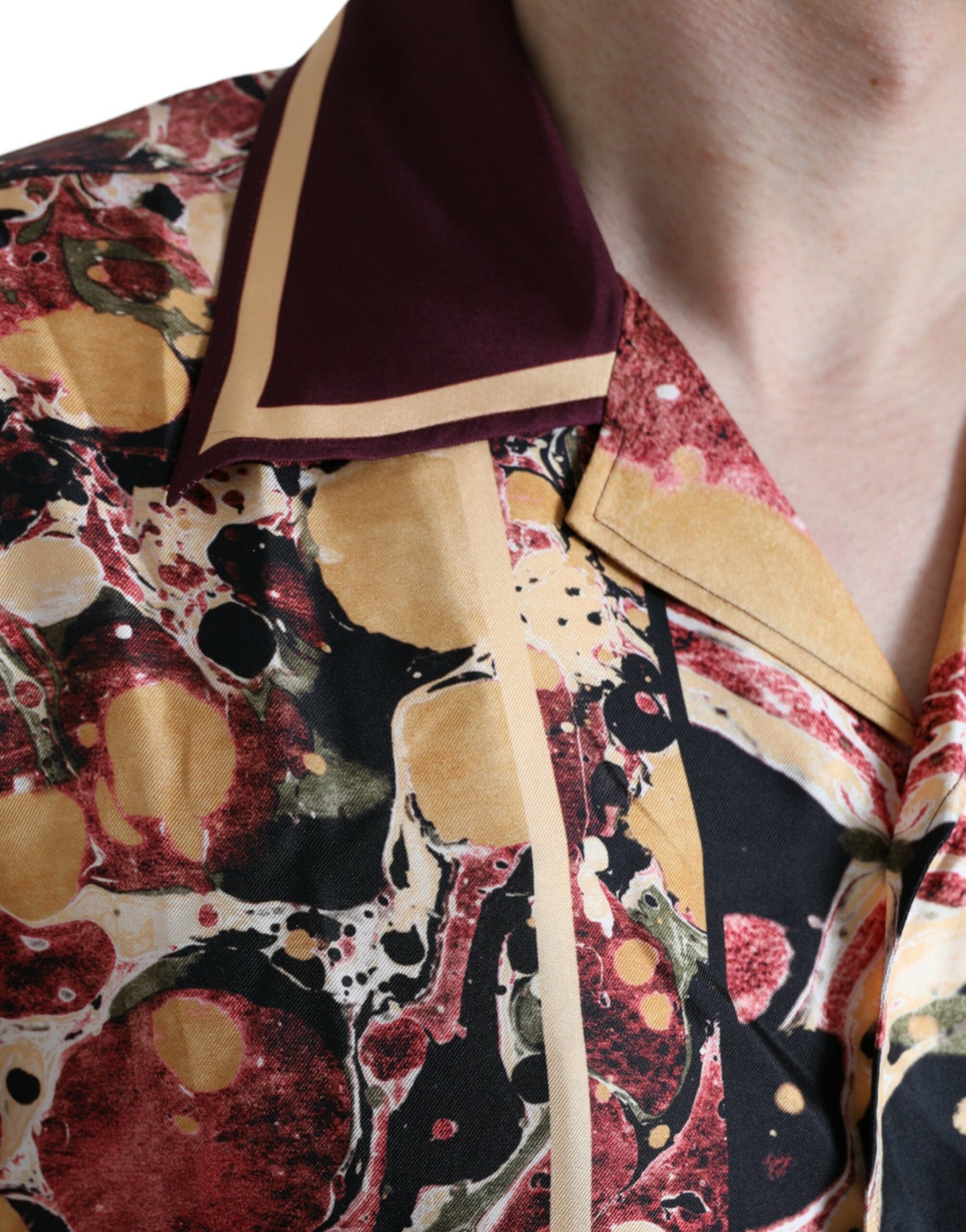 Dolce &amp; Gabbana Flerfärgad Skjorta i Siden med Knappar