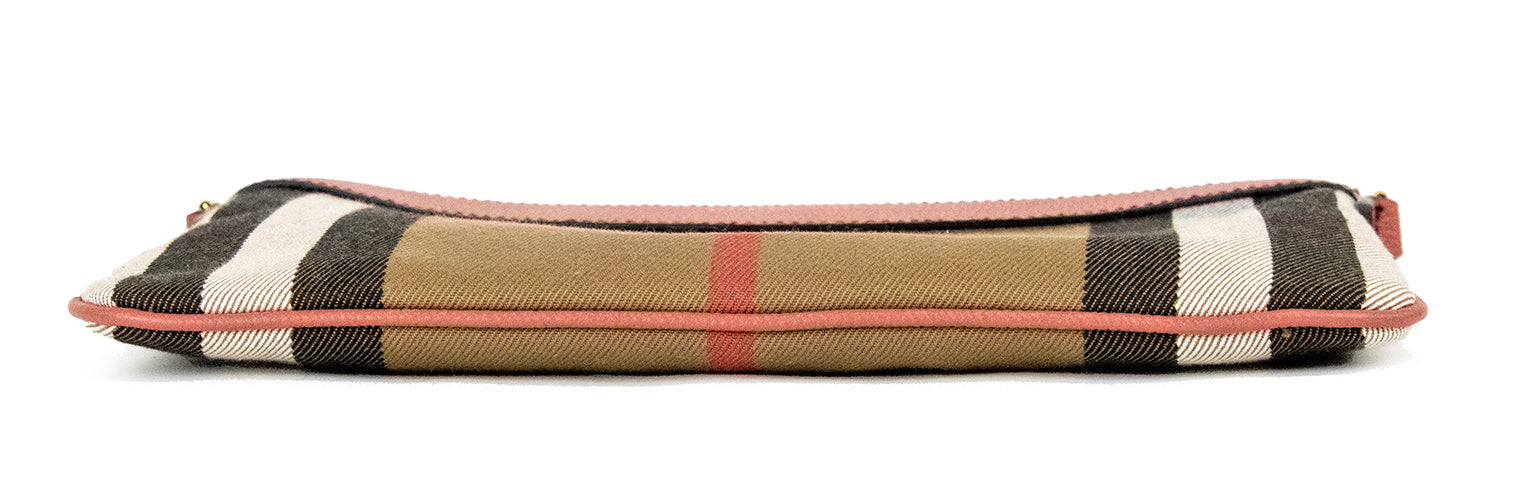 Peyton House Check Derby Kanelrød Skinnveske med Pouch
