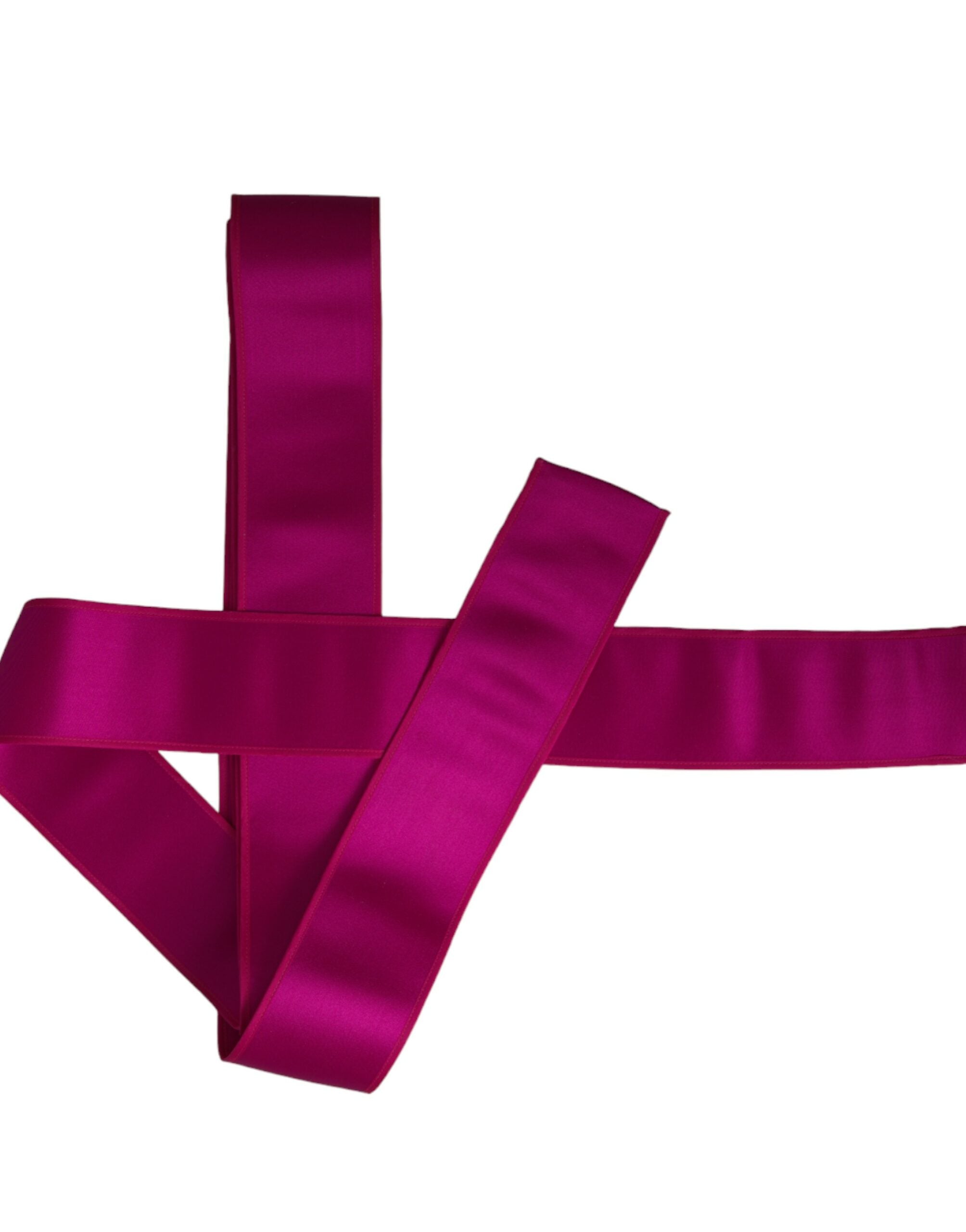 Fuchsia rosa silkebelte for kvinner