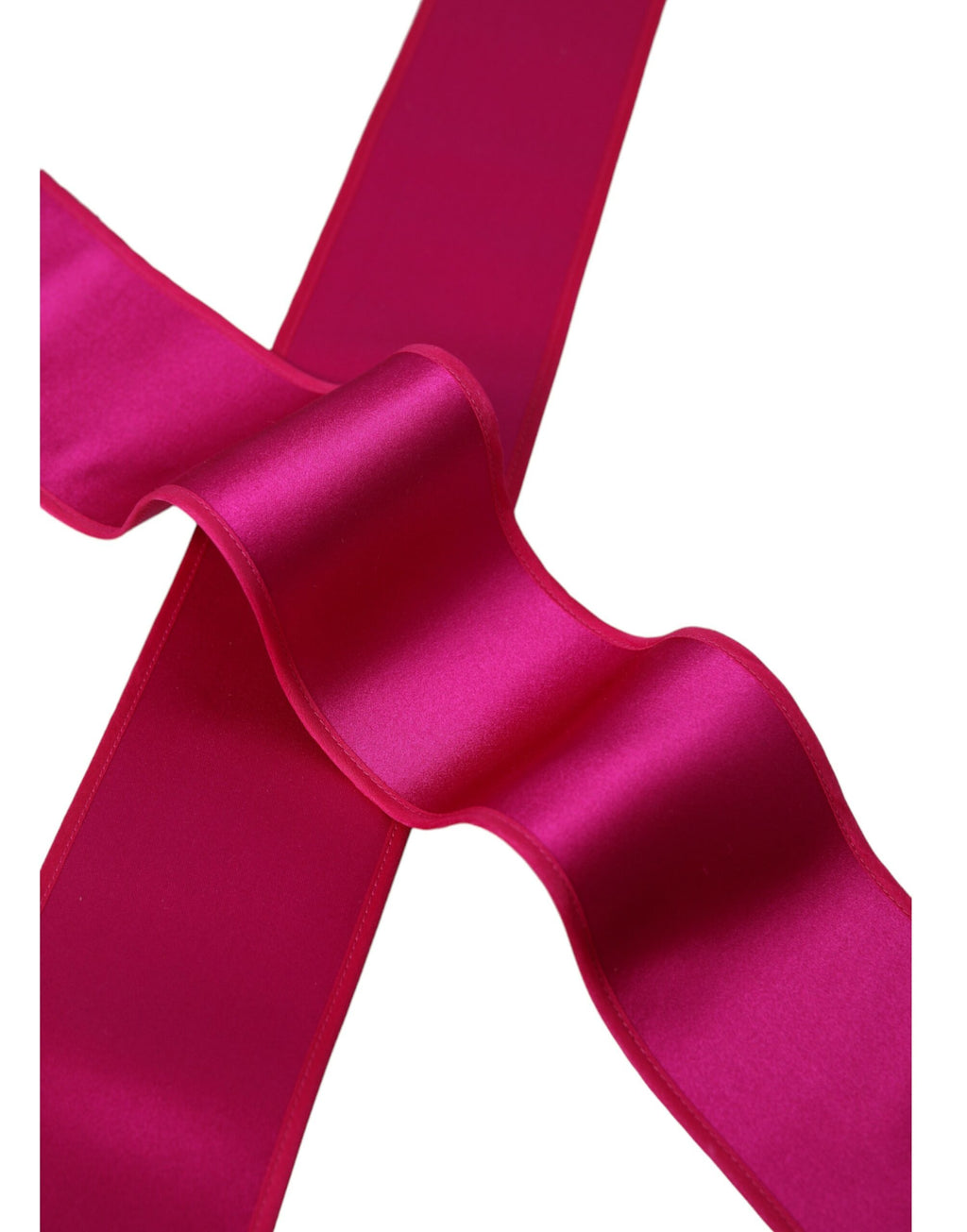 Fuchsia rosa silkebelte for kvinner