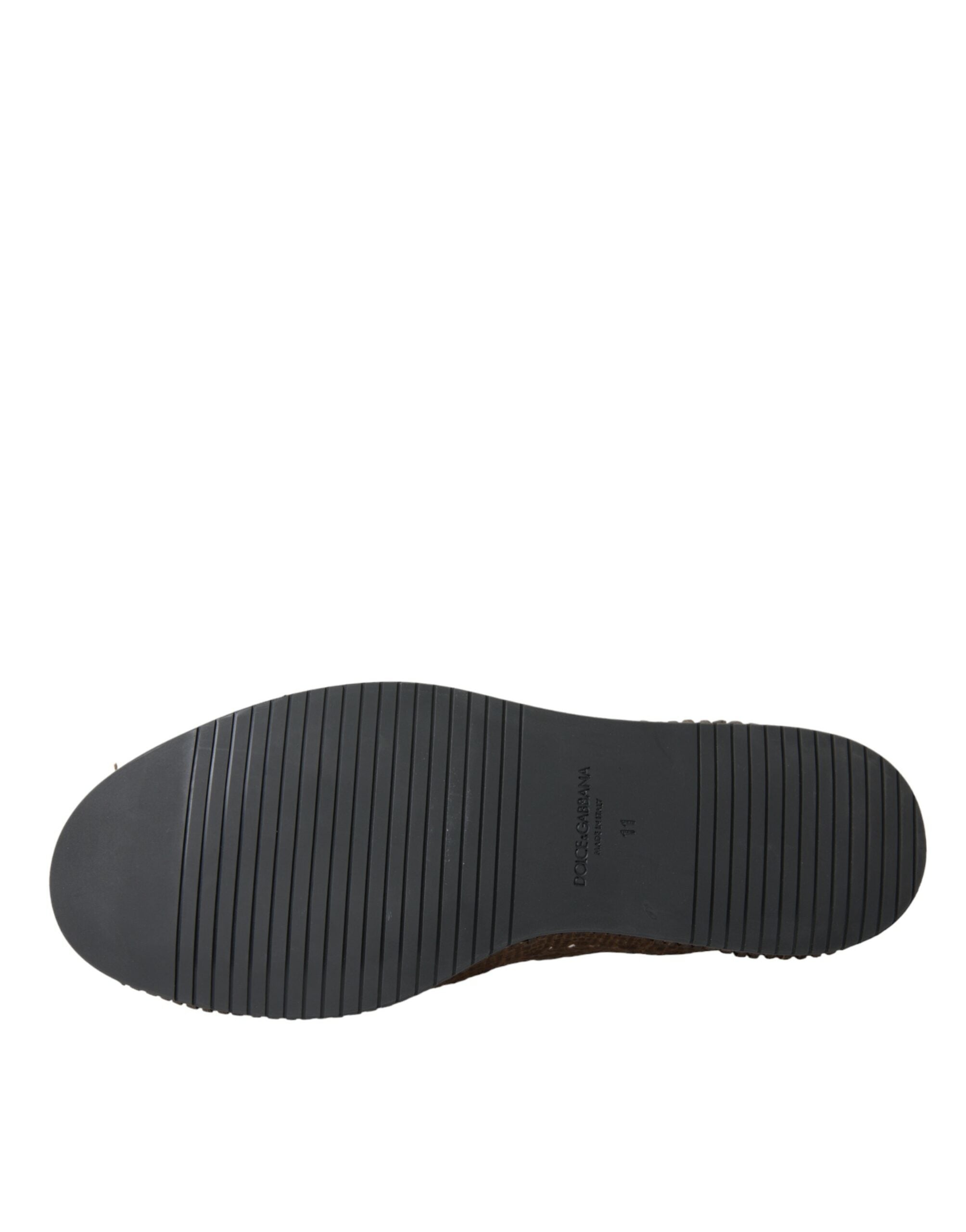 Brune vevde skinnloafers casual sko