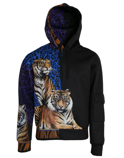 Dolce &amp; Gabbana Flerfarget Tiger Hettegenser Genser