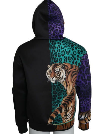 Dolce &amp; Gabbana Flerfarget Tiger Hettegenser Genser