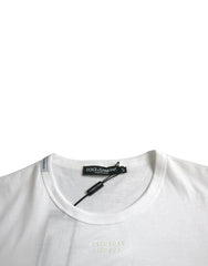 Dolce & Gabbana White Cotton Pocket Short Sleeves T-shirt