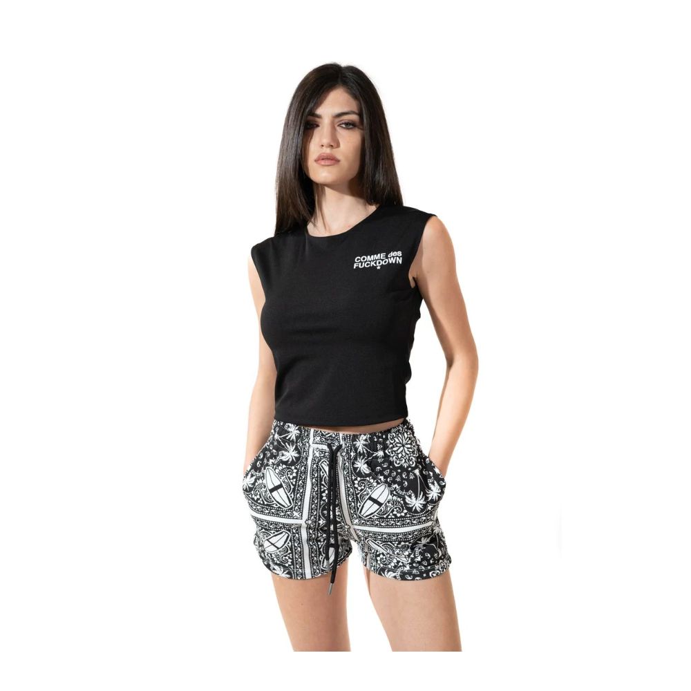 Snygga monokroma palmer i bomullsshorts