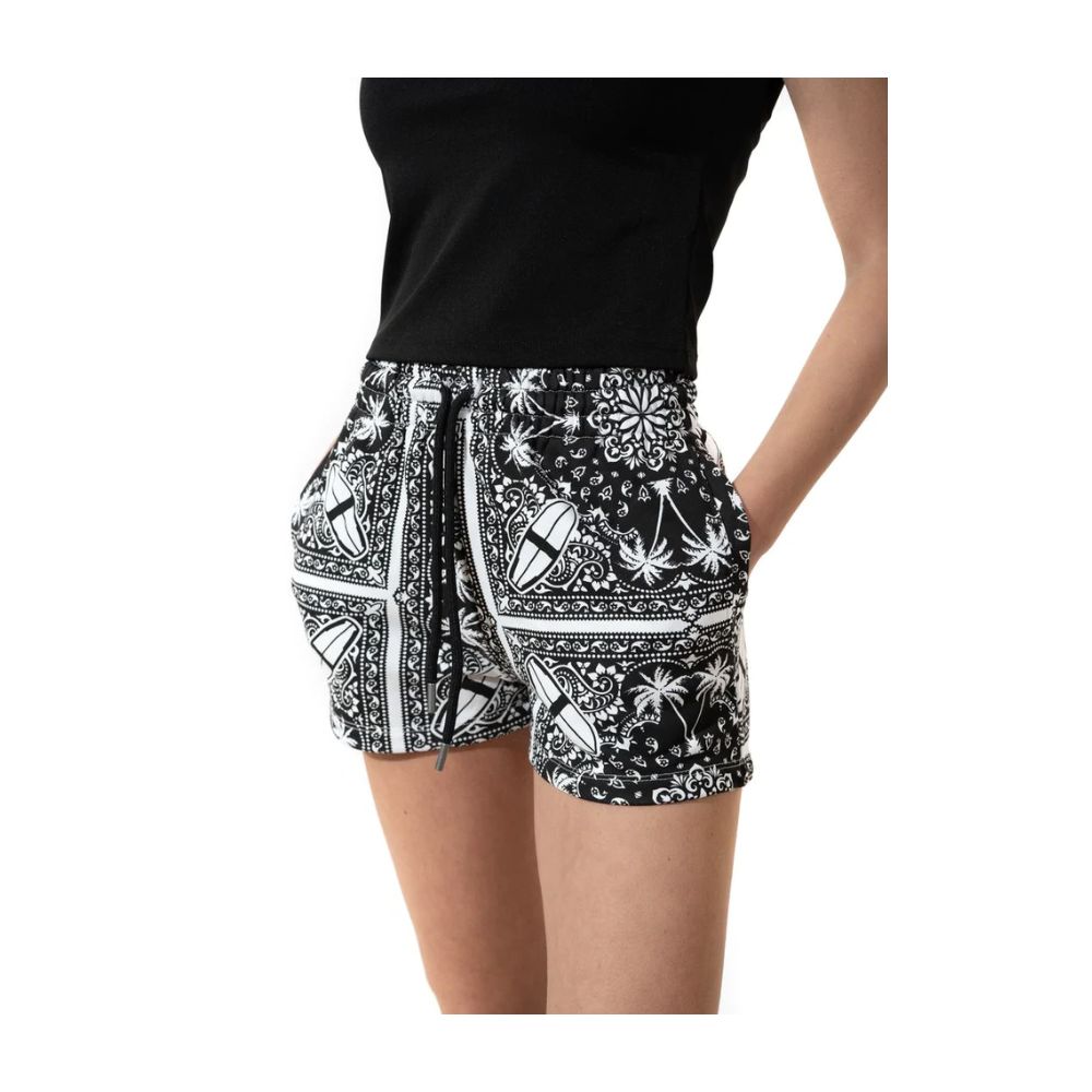 Snygga monokroma palmer i bomullsshorts