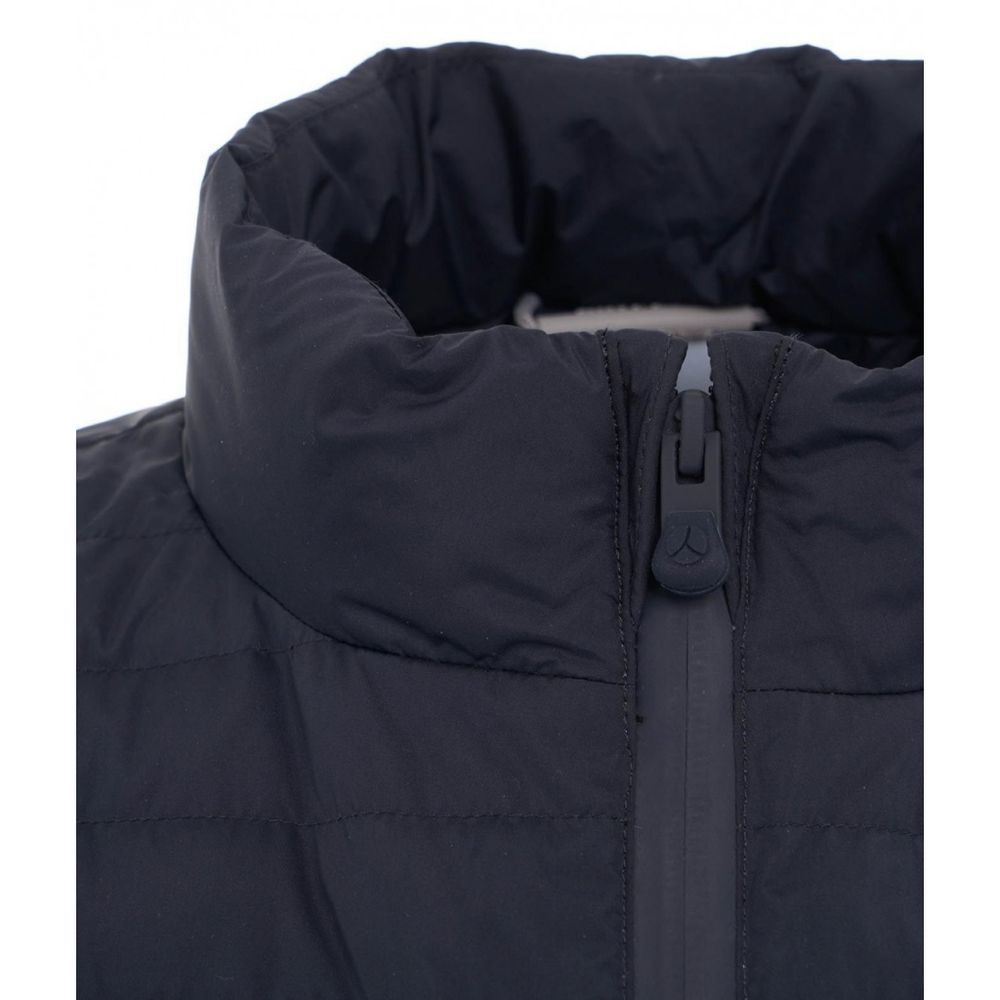 Elegant blå puffervest for et moderne utseende