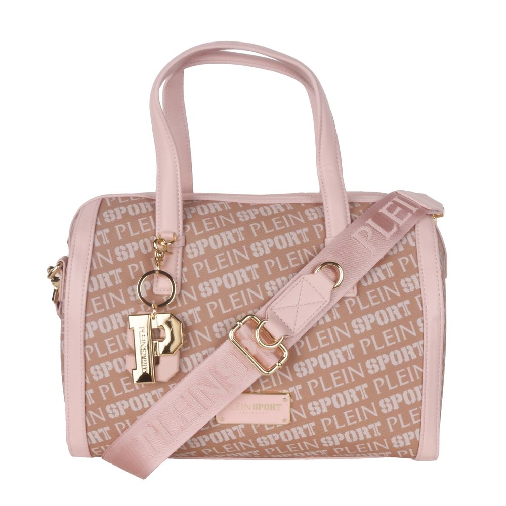 Elegant rosa crossbody-veske i økologisk skinn