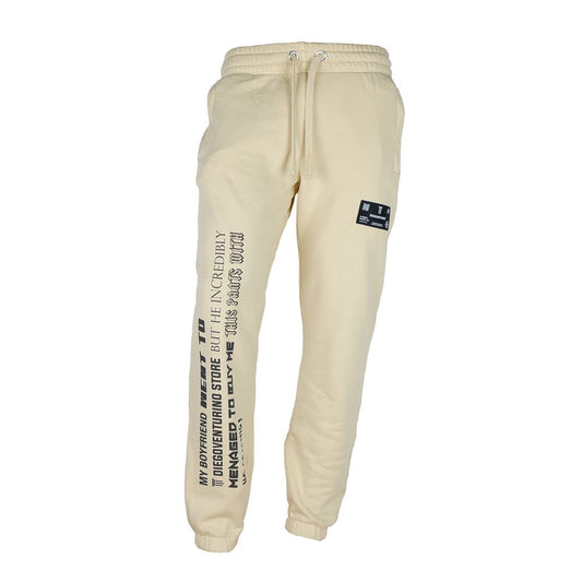Diego Venturino Beige bomullsbyxa för män