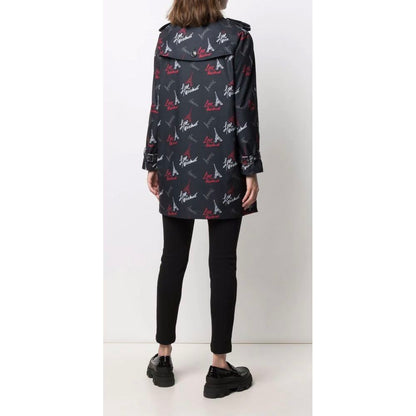 Love Moschino svart polyesterkappa för kvinnor