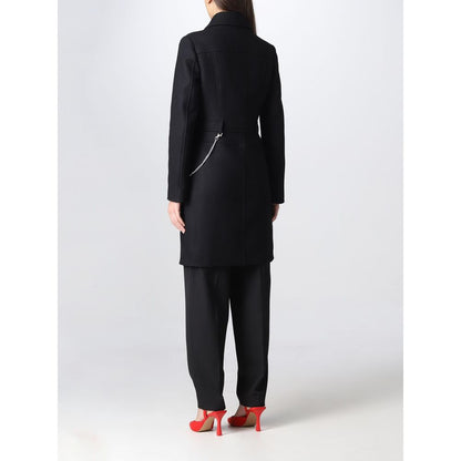 Love Moschino svart ullkåpe til dame