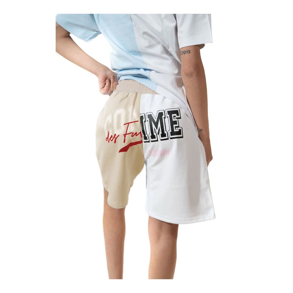 Snygga tvåfärgade shorts med logotyp