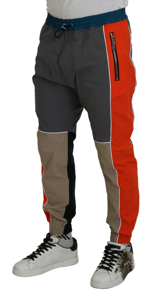 Dsquared² Flerfärgade Patchwork Bomull Joggingbyxor