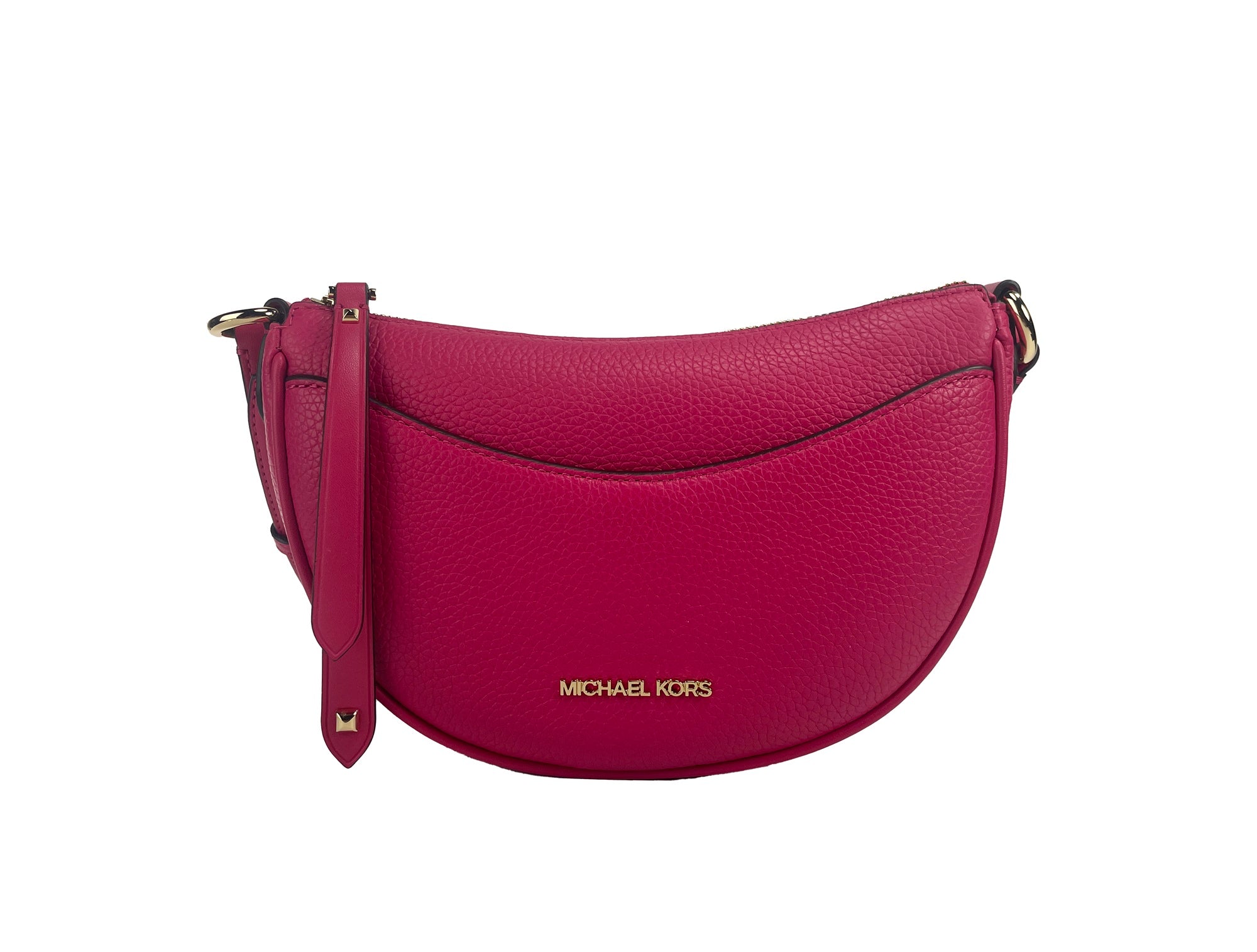 Dover liten rosa halvmåneformet crossbody-veske