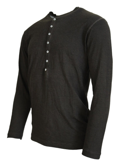 Dsquared² Grå Bomullslinne Långärmad Pullover