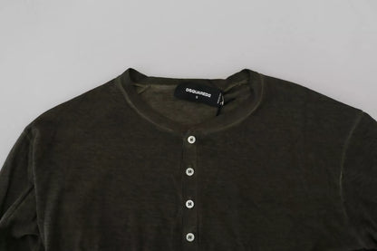 Dsquared² Grå Bomullslinne Långärmad Pullover