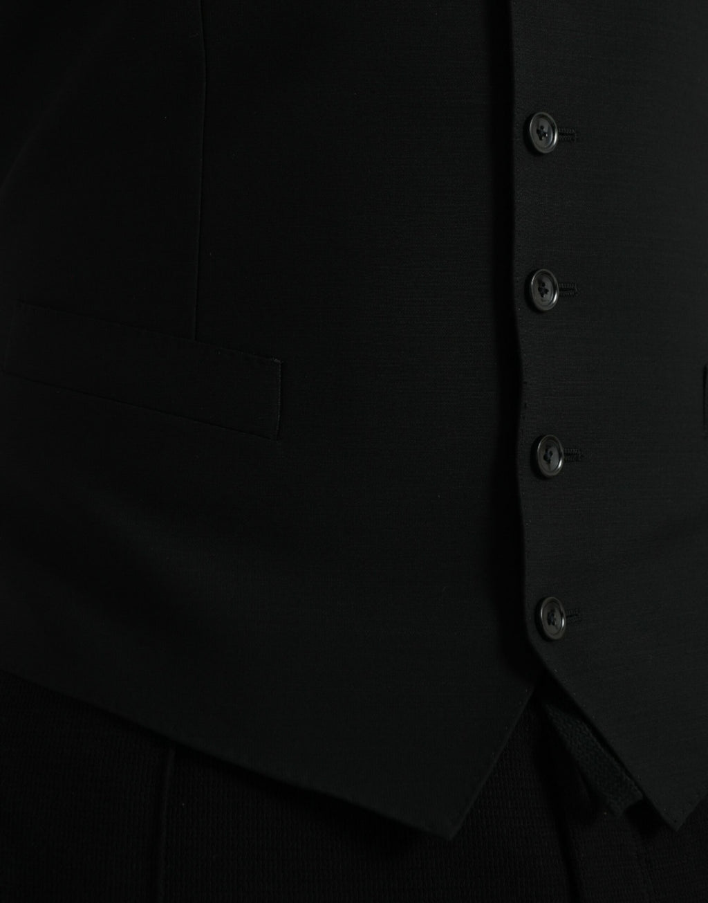 Svart ullvest, kjole, formell vest