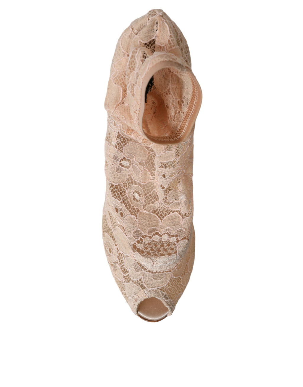 Beige Stretchiga Taormina Spetsstövlar Skor